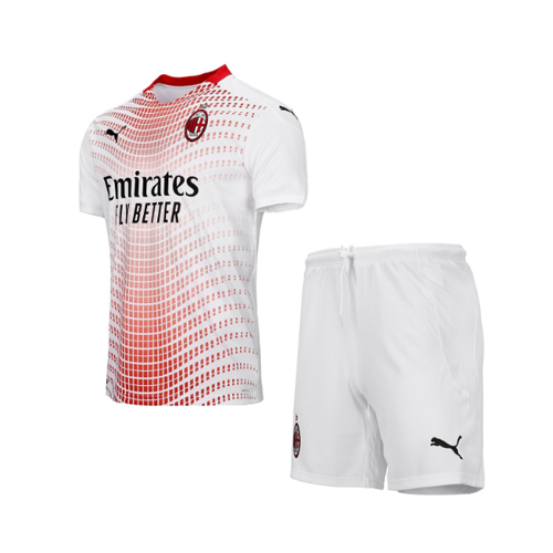 AC Milan Kids Away Soccer Kits Shirt with Shorts 2020/21